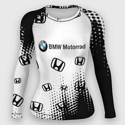 Рашгард женский BMW x honda pattern, цвет: 3D-принт