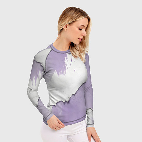 Женский рашгард Штукатурка и лавандовая краска / 3D-принт – фото 3