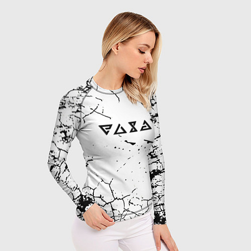 Женский рашгард Ведьмак трещины в земле / 3D-принт – фото 3