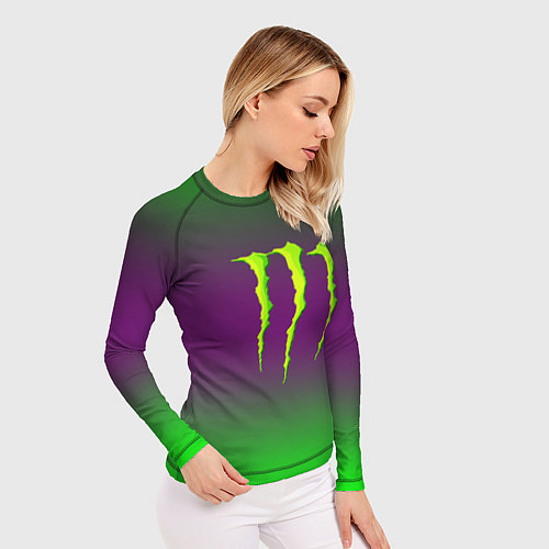 Женский рашгард Monster energy gradient / 3D-принт – фото 3