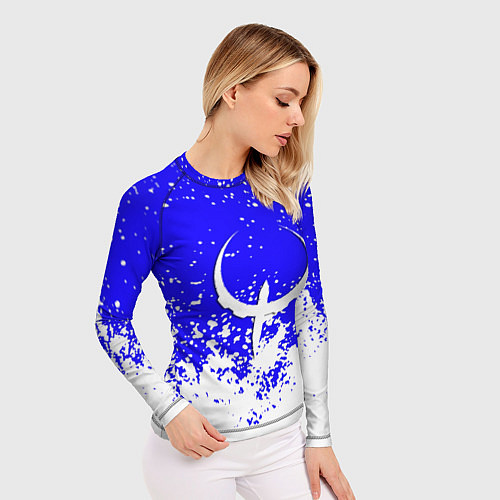 Женский рашгард Quake краски брызги / 3D-принт – фото 3