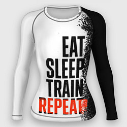 Женский рашгард Eat sleep train repeat