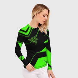 Рашгард женский Razer geometry game, цвет: 3D-принт — фото 2