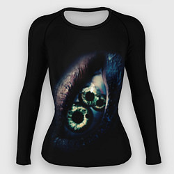 Рашгард женский Глаз из фильма субстанция, цвет: 3D-принт
