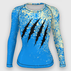 Рашгард женский Гранж - порезы монстра, цвет: 3D-принт