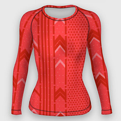 Рашгард женский Закулисье красные обои, цвет: 3D-принт