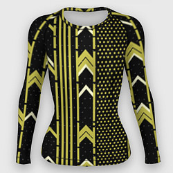 Рашгард женский Закулисье классика на чёрном фоне, цвет: 3D-принт