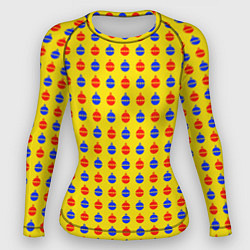 Рашгард женский Яркие шары, цвет: 3D-принт