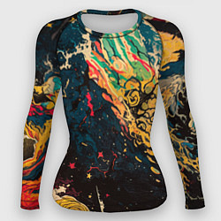 Женский рашгард Абстракция ктулху - нейросеть