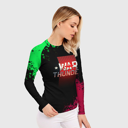 Женский рашгард Вартандер брызги красок / 3D-принт – фото 3