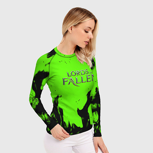 Женский рашгард Lord of the fallen flame / 3D-принт – фото 3