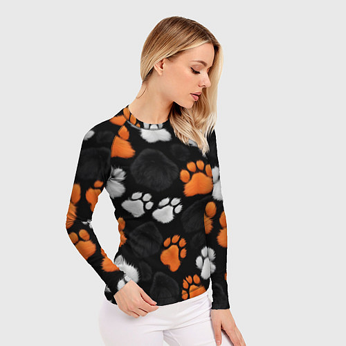 Женский рашгард Мохнатые лапки / 3D-принт – фото 3