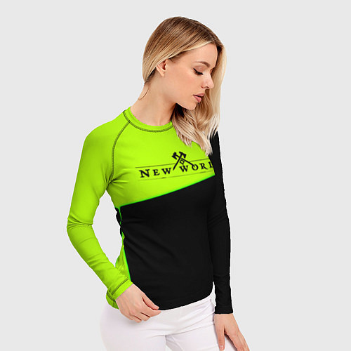 Женский рашгард New world geomerty / 3D-принт – фото 3