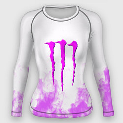 Рашгард женский Monster energy neon flame, цвет: 3D-принт