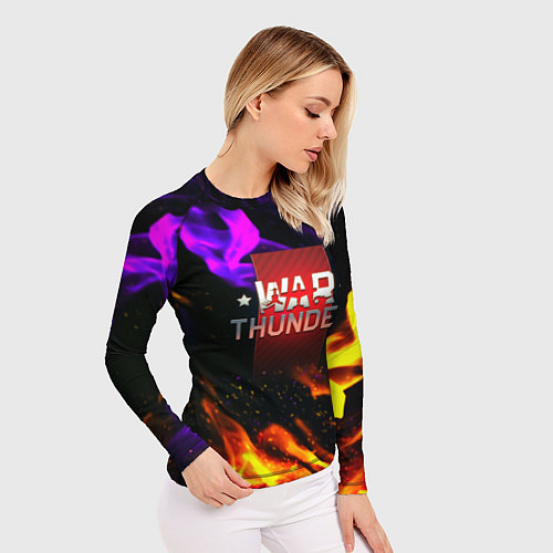 Женский рашгард Warthunder neon flame / 3D-принт – фото 3
