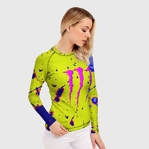 Женский рашгард Monster energy краски / 3D-принт – фото 3
