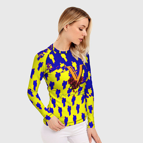 Женский рашгард Cyberpunk 2077 human / 3D-принт – фото 3