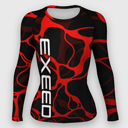 Женский рашгард Exeed - red liquid