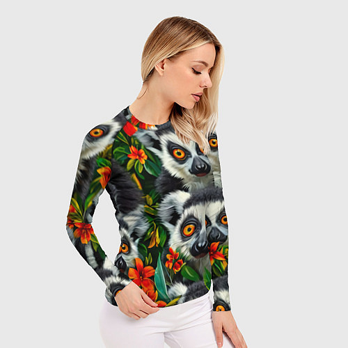 Женский рашгард Лемуры / 3D-принт – фото 3
