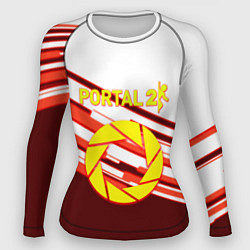 Рашгард женский Portal geometry game, цвет: 3D-принт