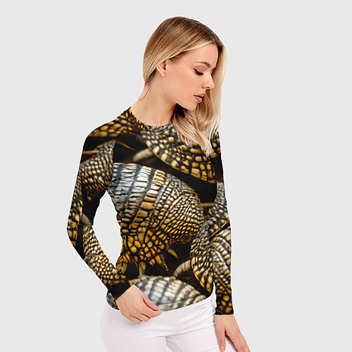 Женский рашгард Панцири броненосцев / 3D-принт – фото 3