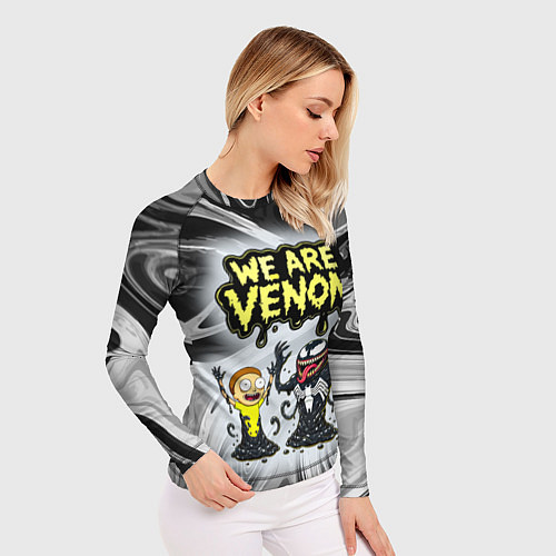 Женский рашгард We are Venom - Morty / 3D-принт – фото 3