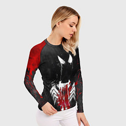 Рашгард женский Человек паук и веном, цвет: 3D-принт — фото 2