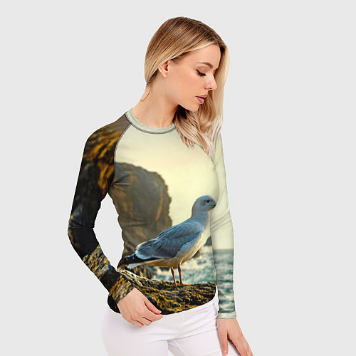 Женский рашгард Морская чайка / 3D-принт – фото 3