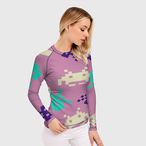 Женский рашгард Пиксели фильтр / 3D-принт – фото 3
