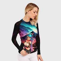 Рашгард женский Silvervale, цвет: 3D-принт — фото 2