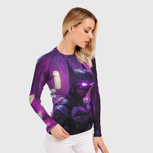 Женский рашгард Бэтмен ночной город / 3D-принт – фото 3