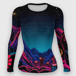 Рашгард женский Psychedelic music art, цвет: 3D-принт