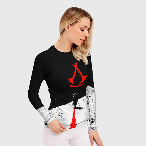 Женский рашгард Assassins creed shadows - самурай / 3D-принт – фото 3