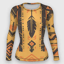 Рашгард женский Прикид индейца, цвет: 3D-принт