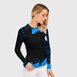Рашгард женский Schalke 04 fc blue color, цвет: 3D-принт — фото 2