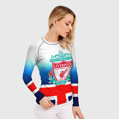 Женский рашгард Liverpool Англия / 3D-принт – фото 3