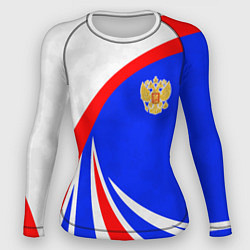 Женский рашгард Герб России - цвета флага
