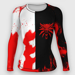 Рашгард женский Ведьмак огненный, цвет: 3D-принт
