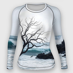 Женский рашгард Дерево в море