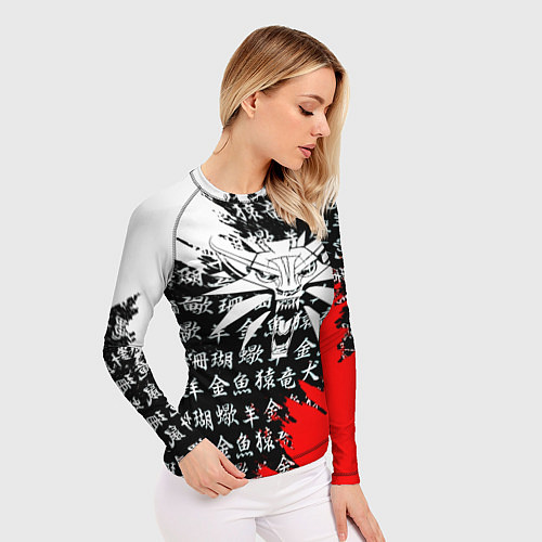 Женский рашгард Ведьмак япония краски / 3D-принт – фото 3