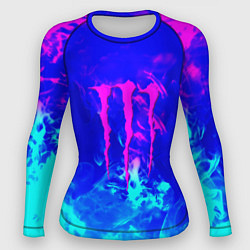 Рашгард женский Monster energy дым неоновый, цвет: 3D-принт