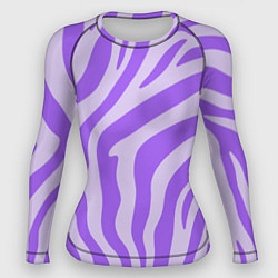Рашгард женский Лавандовый тигровый паттерн, цвет: 3D-принт