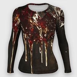 Женский рашгард Стекающий мед - текстура