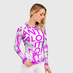 Рашгард женский Valorant розовый огонь, цвет: 3D-принт — фото 2