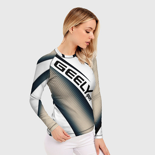 Женский рашгард Geely sport полосы / 3D-принт – фото 3