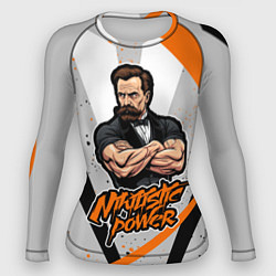 Рашгард женский Сила нигилизма Фридрих Ницше, цвет: 3D-принт