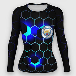 Рашгард женский Манчестер сити броня, цвет: 3D-принт