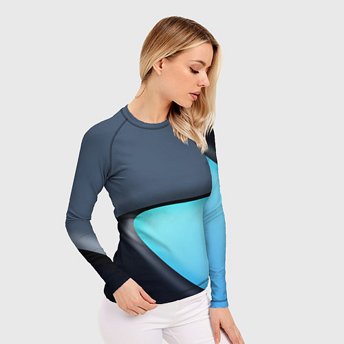 Женский рашгард Разноцветный / 3D-принт – фото 3