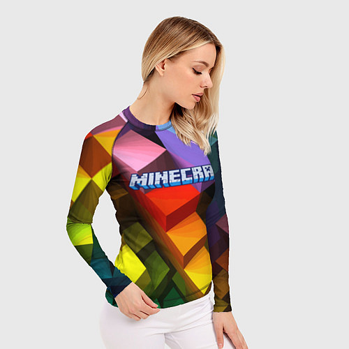 Женский рашгард Minecraft - pattern / 3D-принт – фото 3