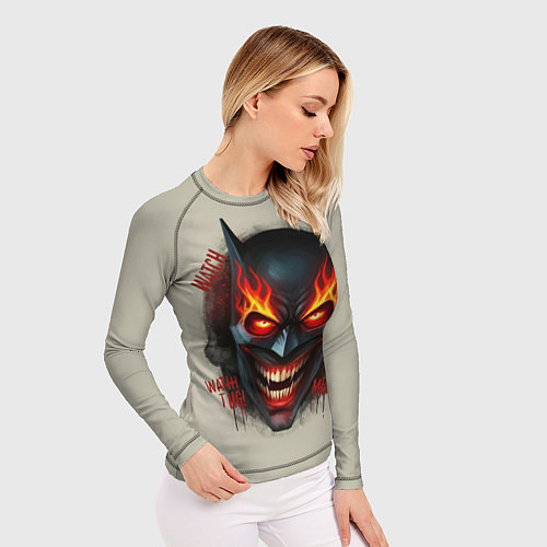 Женский рашгард Огенный Бэтмент / 3D-принт – фото 3